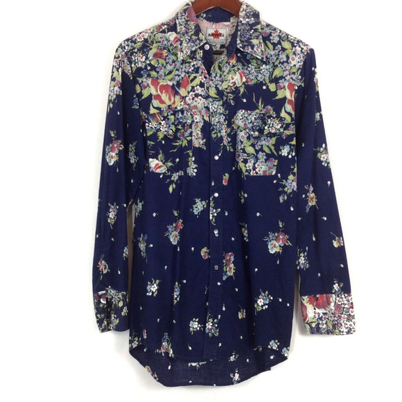 MWG Other - Men’s MWG Canada Floral Pearl Snap Shirt large